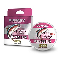 Леска Dunaev Polyester RED 0.117мм 100м