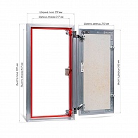 Люк под плитку ревизионный ЕвроФОРМАТ-Р АТР 300-500 (Практика)