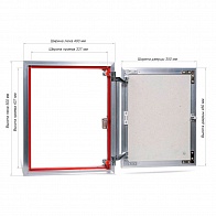 Люк под плитку ревизионный ЕвроФОРМАТ-Р АТР 400-500 (Практика)