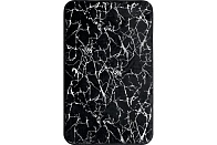 Коврик для ванной 50*80см MARBLE черный с серебром /арт. FOR-HAP-50-80MBB/